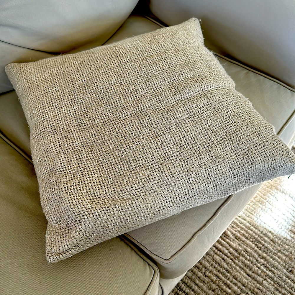 Linen pillow cover 20”